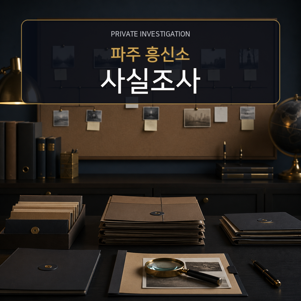 파주 사실관계 조사 전문 흥신소