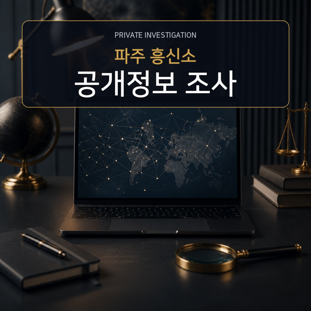 파주 디지털 공개정보 조사 전문 흥신소