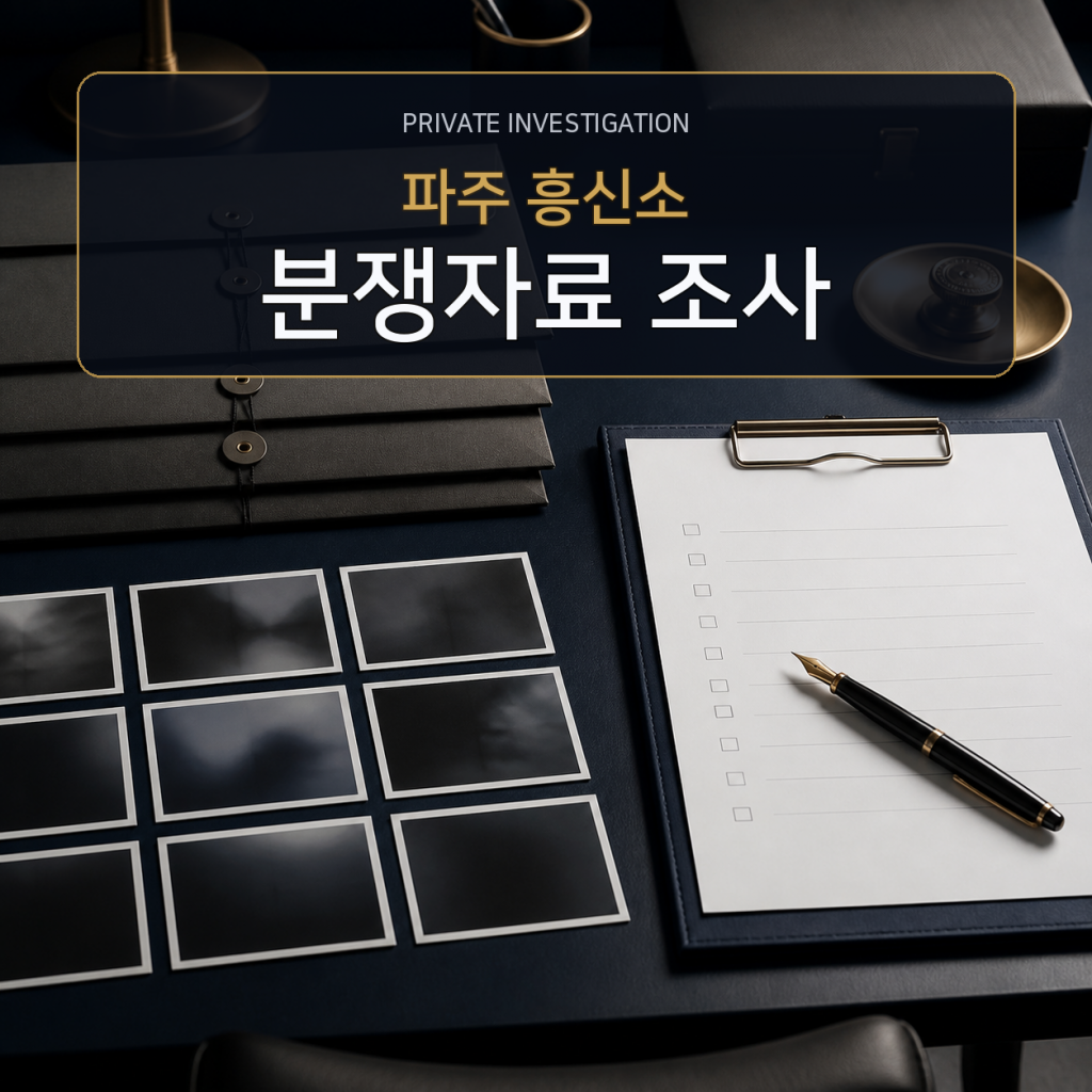 파주 분쟁자료 조사 전문 흥신소